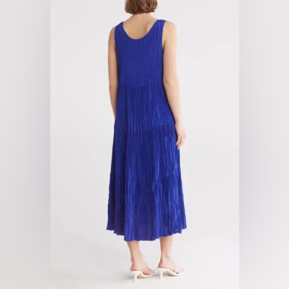 Eileen Fisher Women  Sleeveless Tiered Silk dress NWT Large - Picture 2 of 7